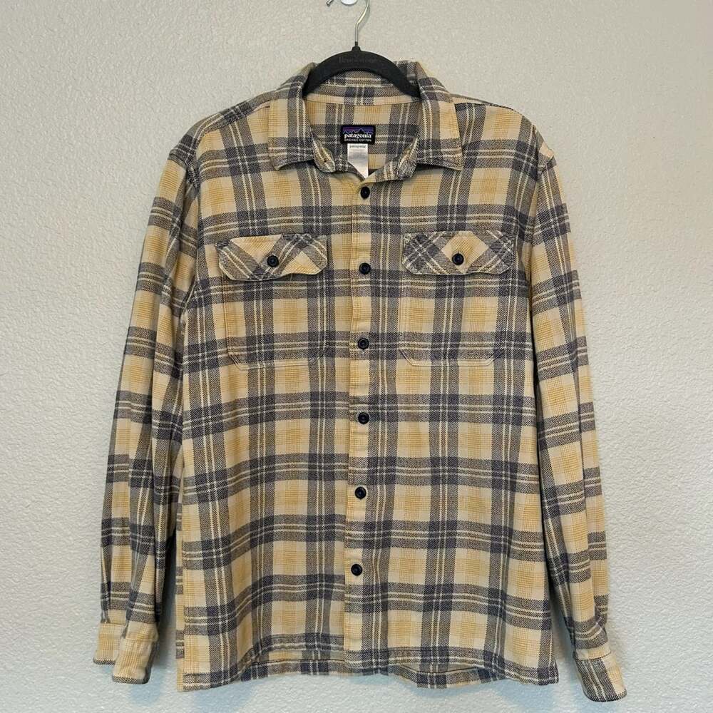 Patagonia Men's Organic Cotton Plaid Flannel Shirt Medium